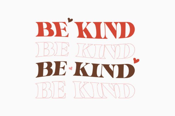 Be Kind Retro Boho SVG Design