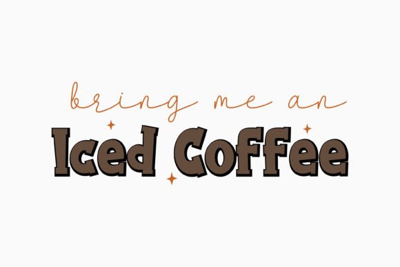 Bring Me an Iced Coffee Retro Coffee SVG
