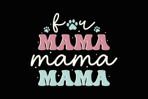 Fur Mama Retro Mothers Day SVG Mom Dog