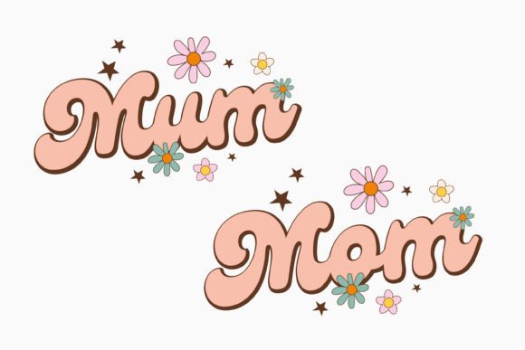 Mum Mom Embroidery Design