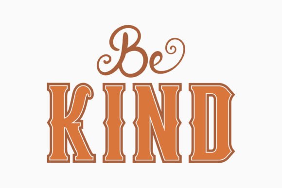 Retro Be Kind SVG Design