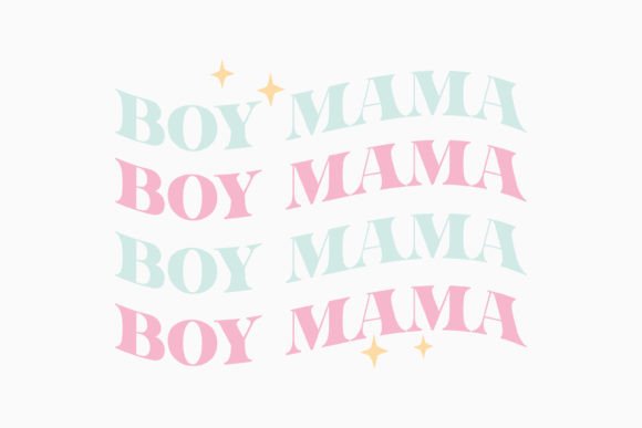 Retro Boy Mom SVG Mothers Day Boy Mama