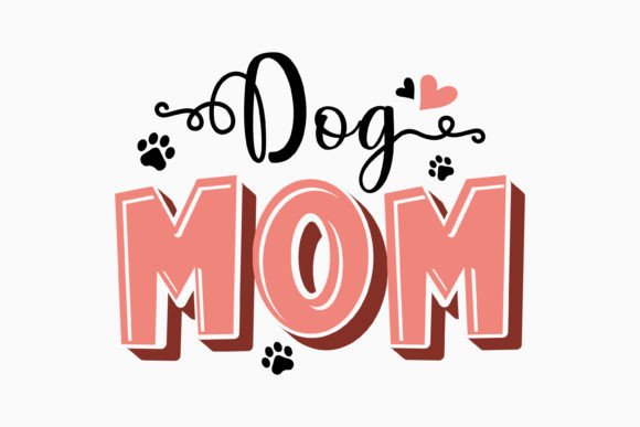 Retro Mothers Day Quote SVG Dog Mom