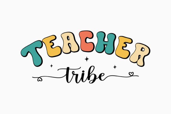Teacher Tribe Retro Teacher SVG