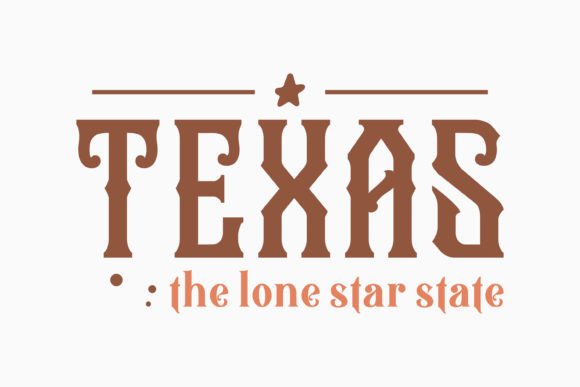 Texas the Lone Retro Western Quote SVG