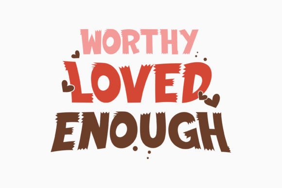 Worthy Loved Enou Retro Boho SVG Design